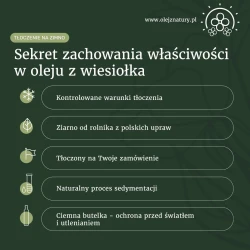 Olej z Wiesiołka tłoczony na zimno